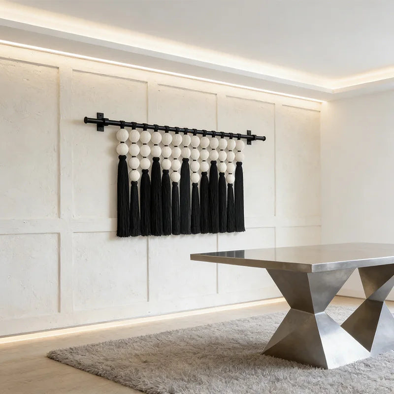 Factory New Craft Exclusive Spherical Macramé Fringe Wall Decor Hanging for Premium Spaces