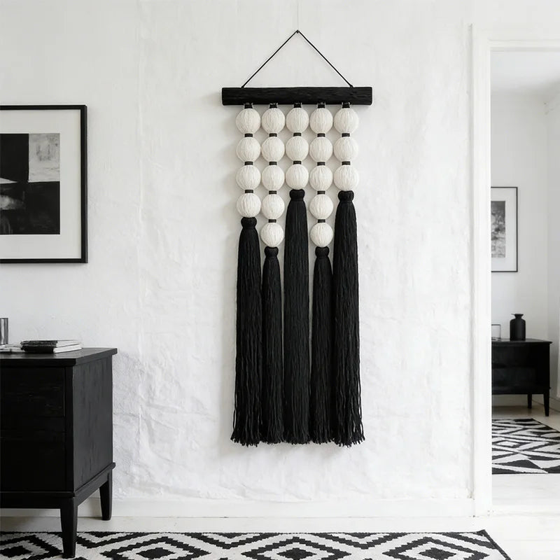 Factory New Craft Exclusive Spherical Macramé Fringe Wall Decor Hanging for Premium Spaces