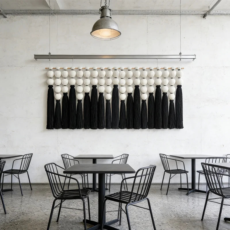 Factory New Craft Exclusive Spherical Macramé Fringe Wall Decor Hanging for Premium Spaces