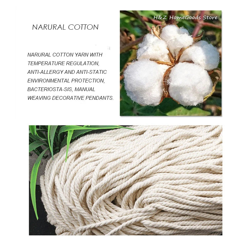 Macrame Wall Hanging Tapestry with Wood Beads and Tassels Handmade Woven Home Office Nursery Decor Bedroom Livingroom Decration