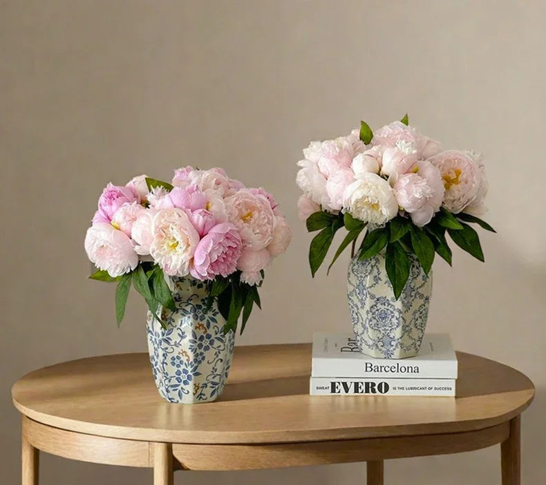 Hand-Painted Blue White Porcelain Vase