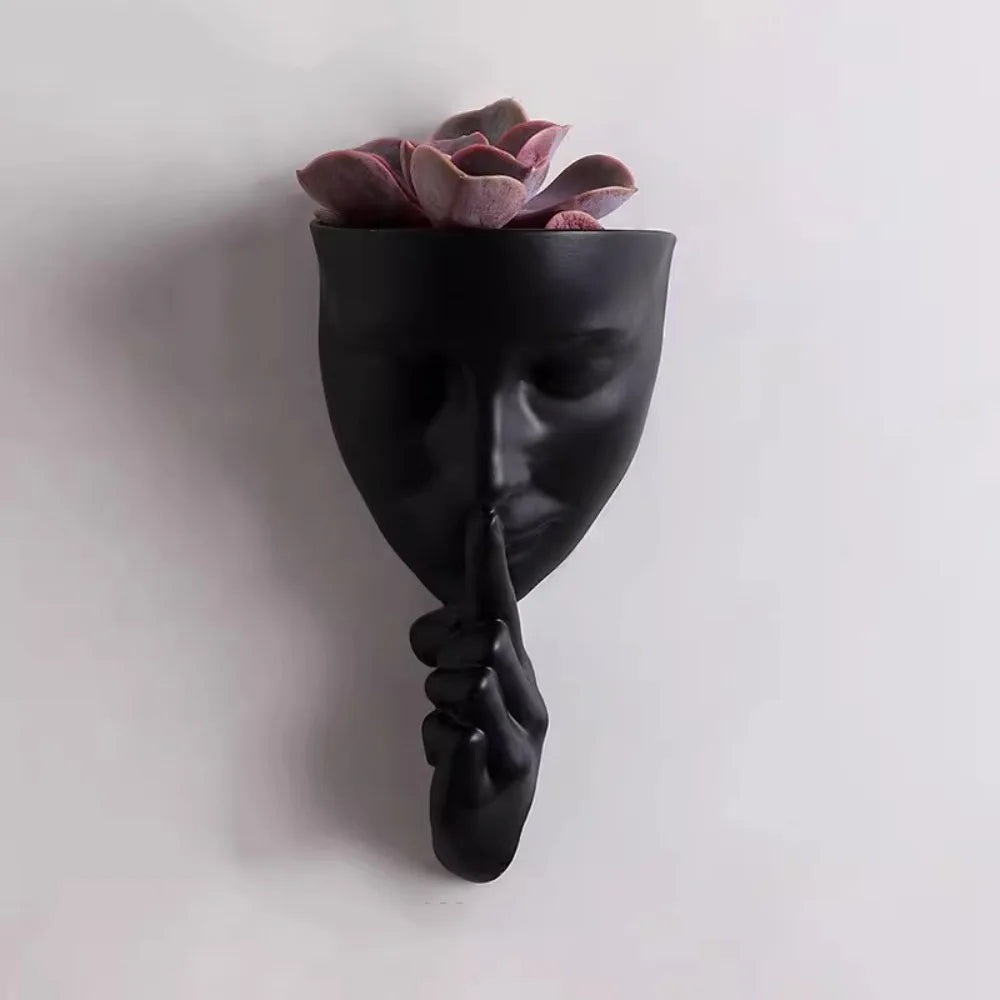 Silent Human Face Decorative Vases Bohemian Style