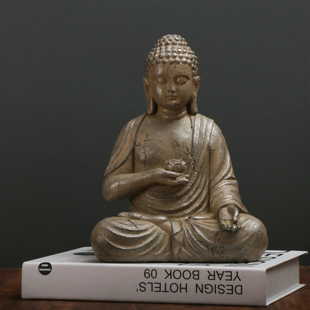 1pc Single-handed Lotus Buddha Statue Sculpture