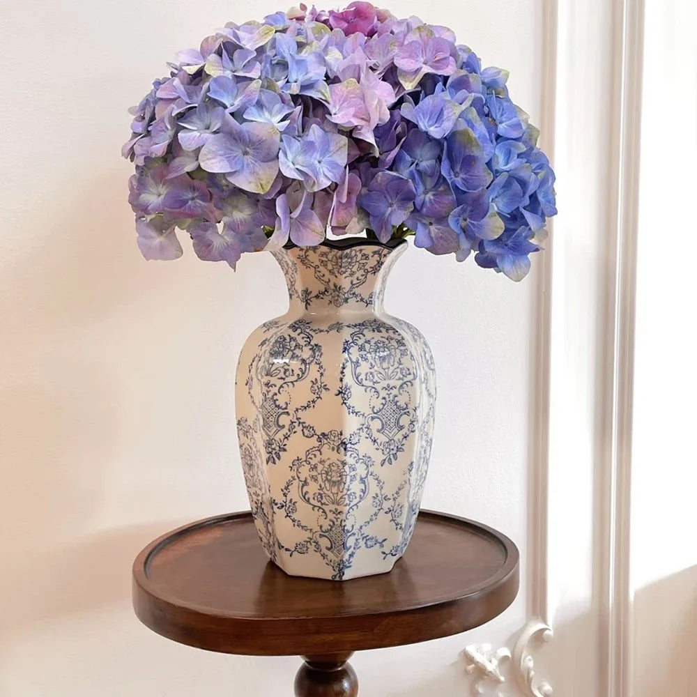 Hand-Painted Blue White Porcelain Vase