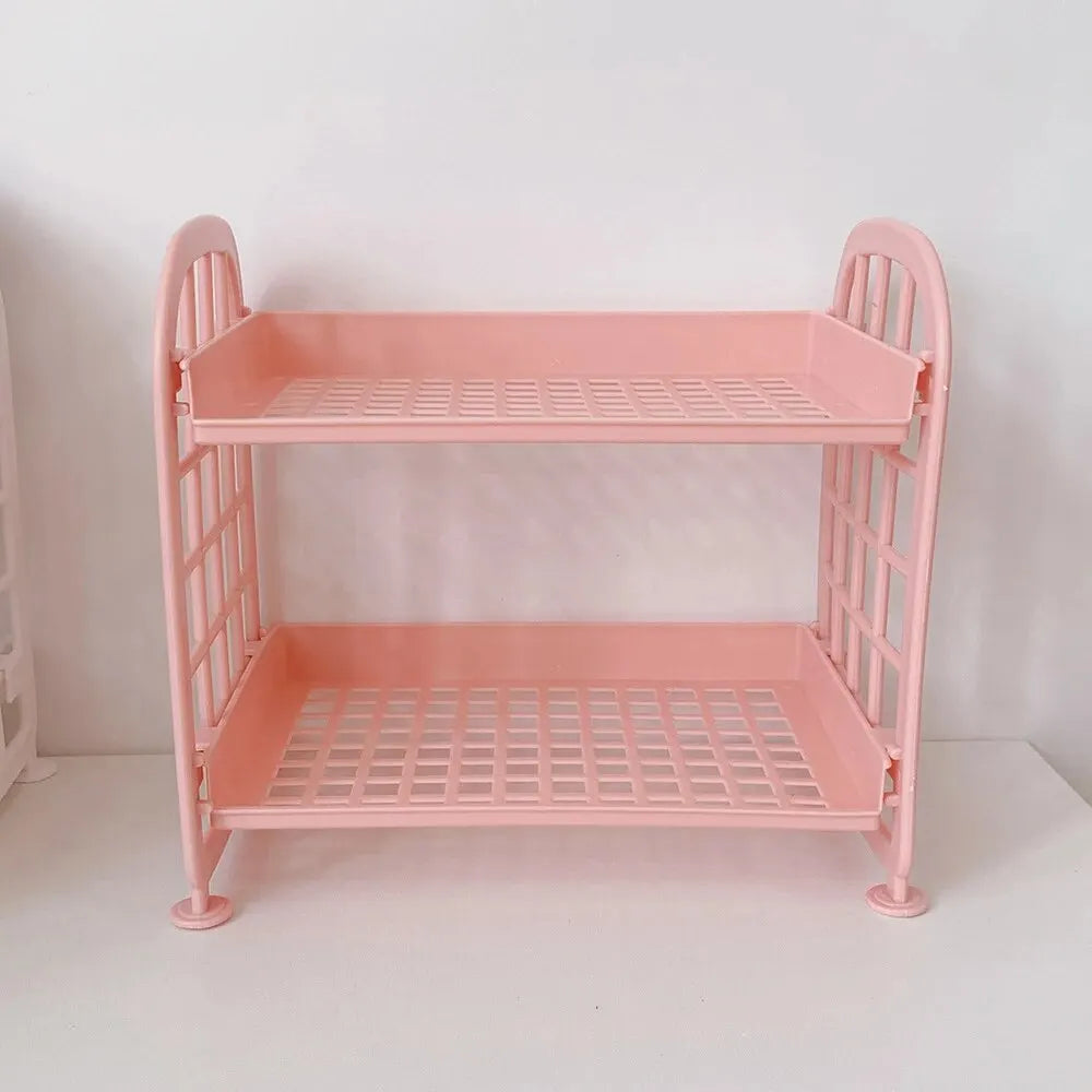 1PC High Appearance Horizontal Desktop Storage Shelf Simple Multi-storey Dormitory Storage Shelf Computer Office Available