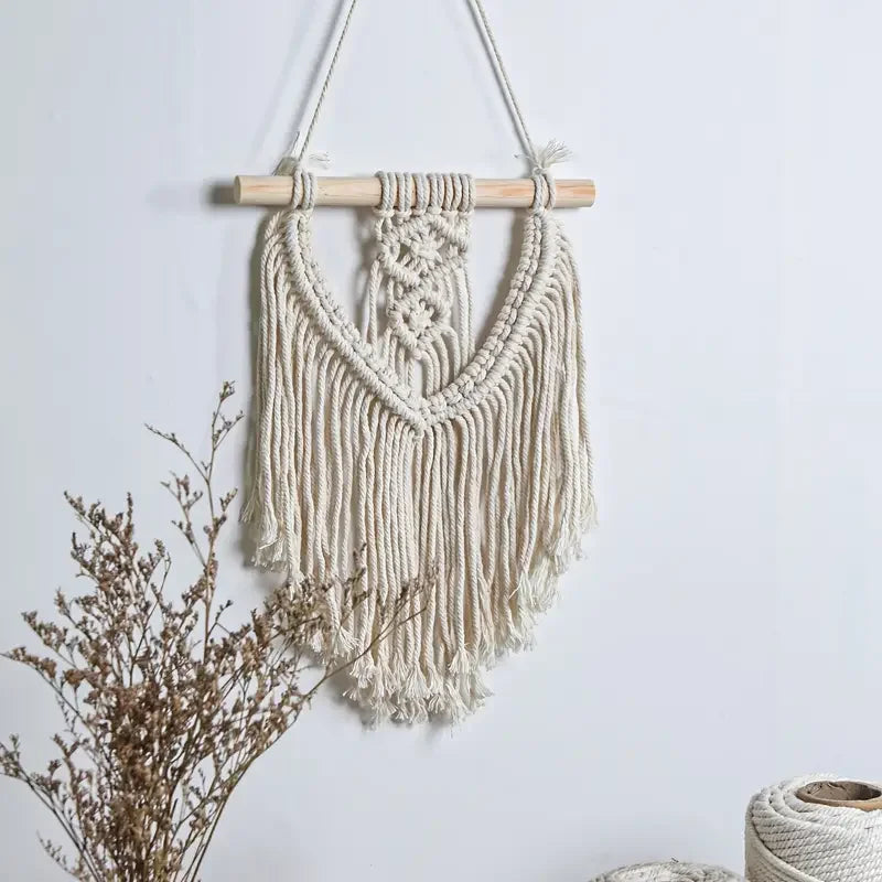 Achart-Large Macrame Wall Hanging, Boho Tapestry, Art Chic, Handmade Woven, Home Decoration