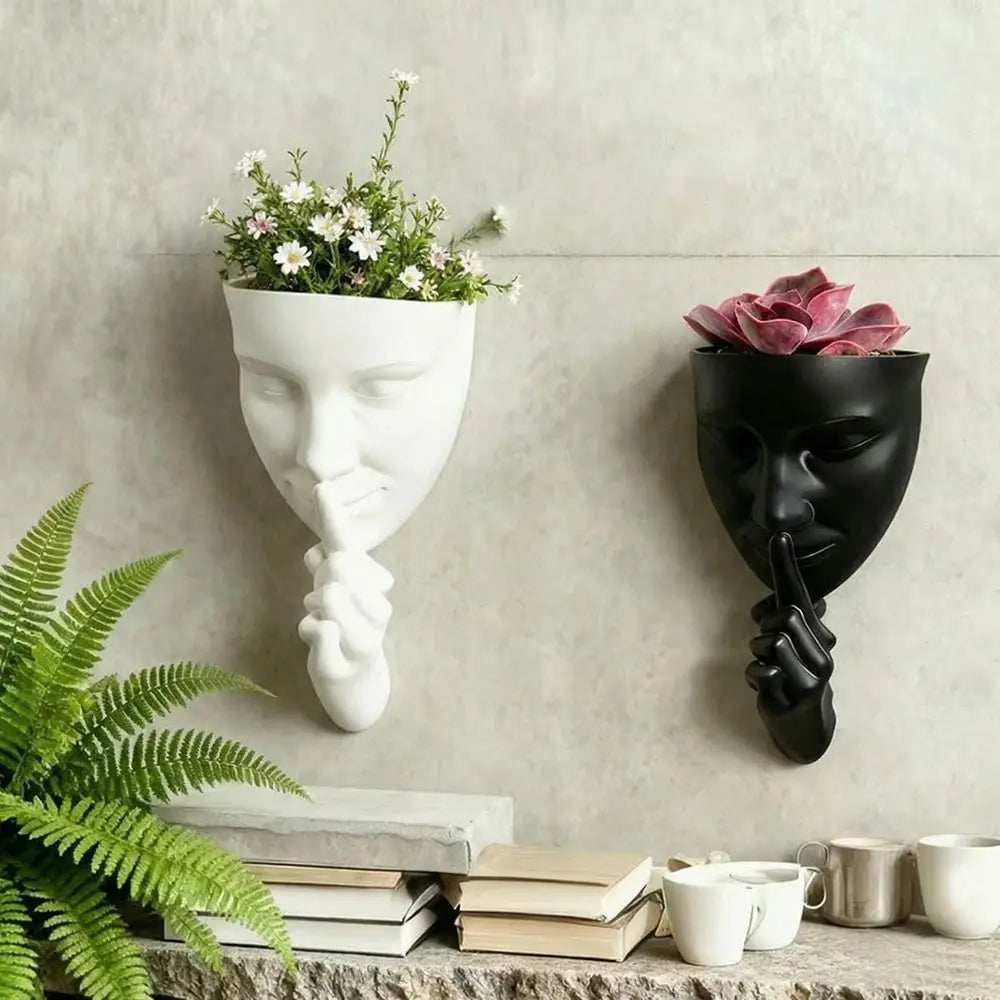 Silent Human Face Decorative Vases Bohemian Style