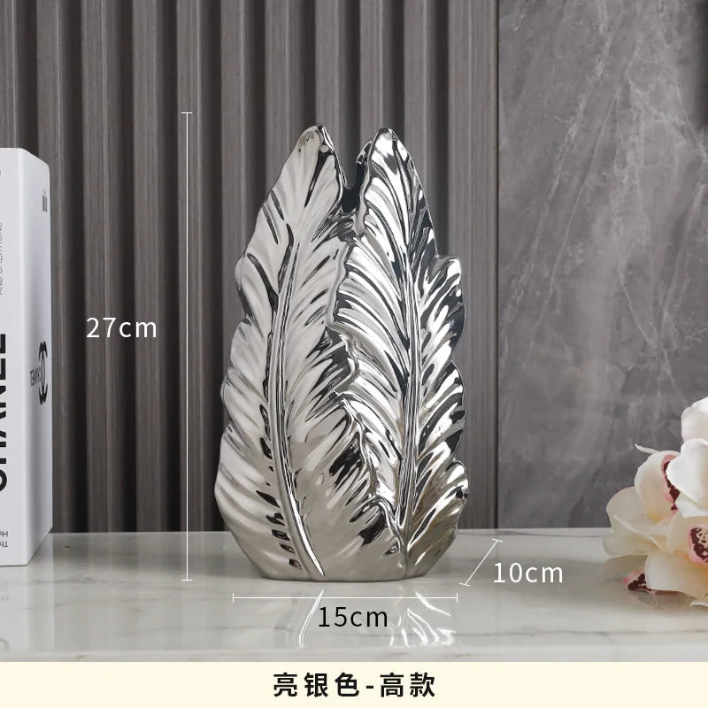 ceramic high-end vase Pottery Vase personalized living room foyer decoration creative