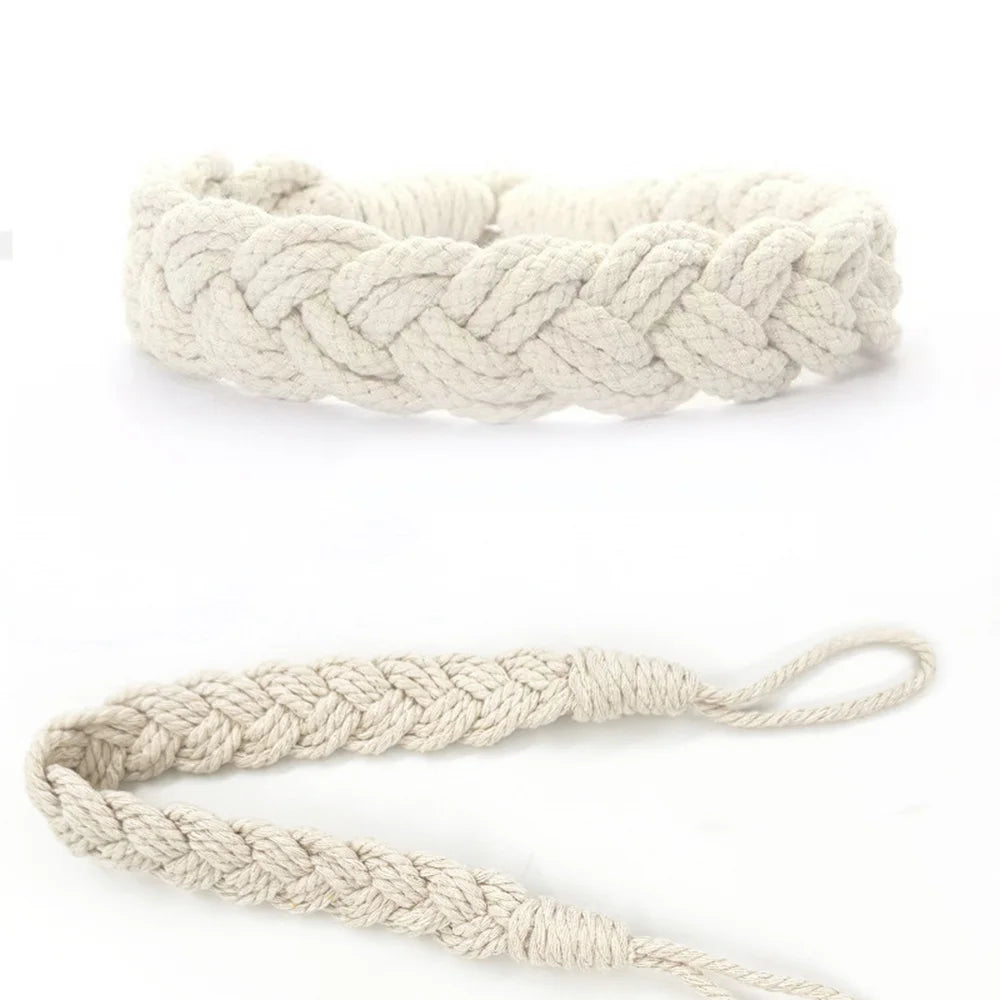 1Pc Curtain Tieback Simple Rope-Style Handmade Woven Curtain Rope