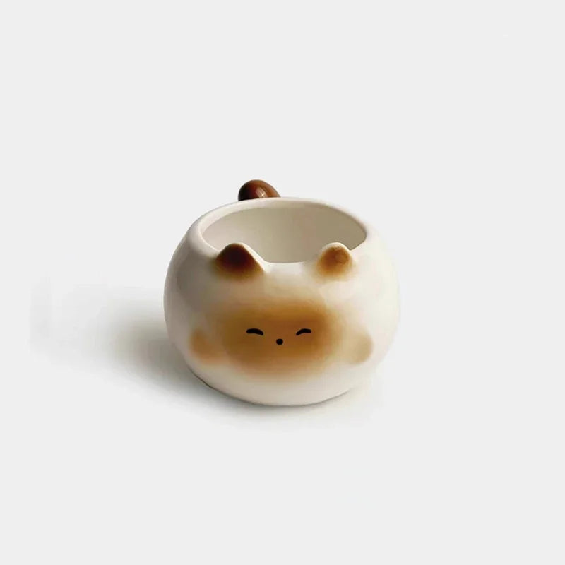 1Pc Siamese Cat Coffee Cup Cute Mug High-Looking for Coffee Shop Latte Latte Cup Office Living Room Home Bedroom Drinking Cup