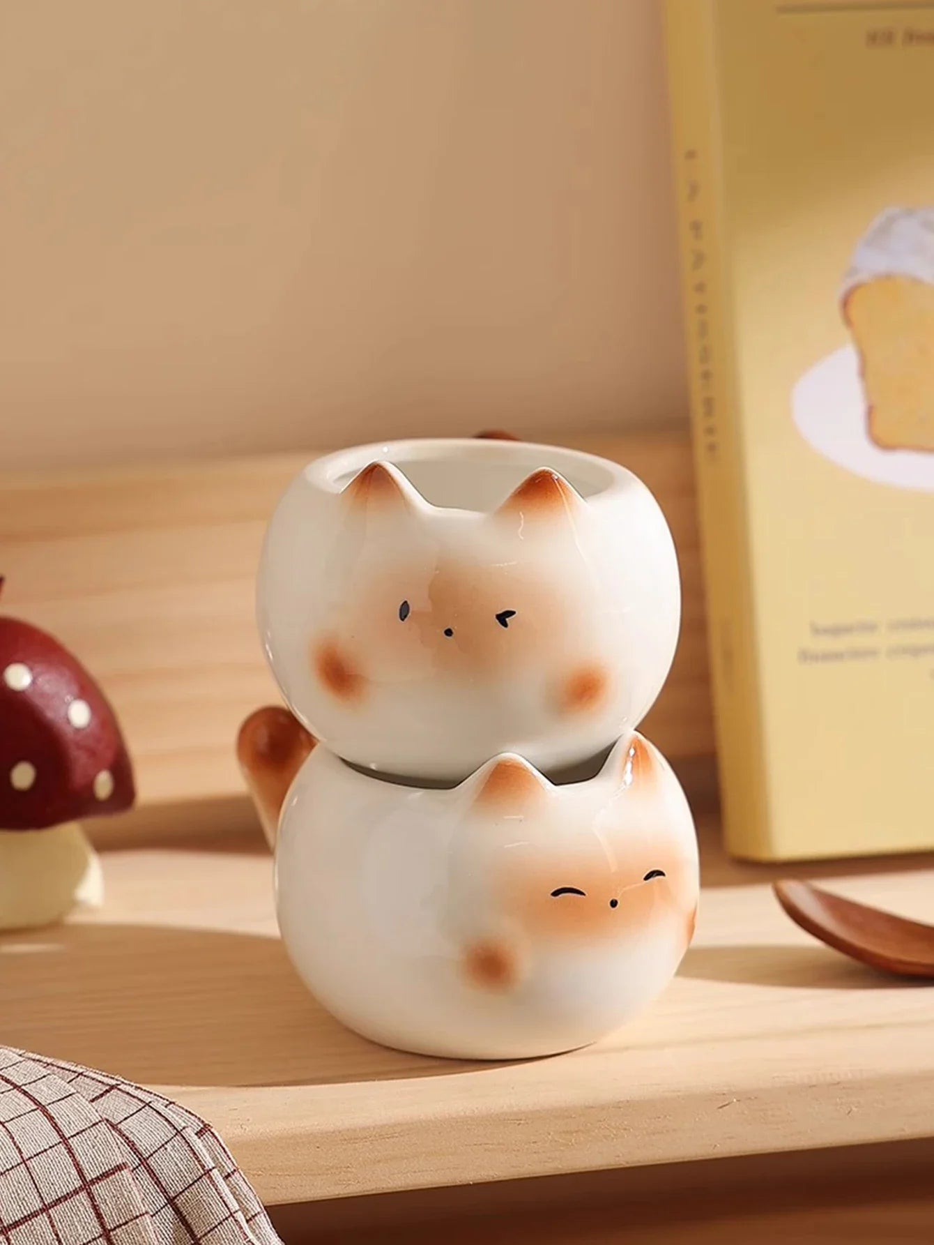 1Pc Siamese Cat Coffee Cup Cute Mug High-Looking for Coffee Shop Latte Latte Cup Office Living Room Home Bedroom Drinking Cup