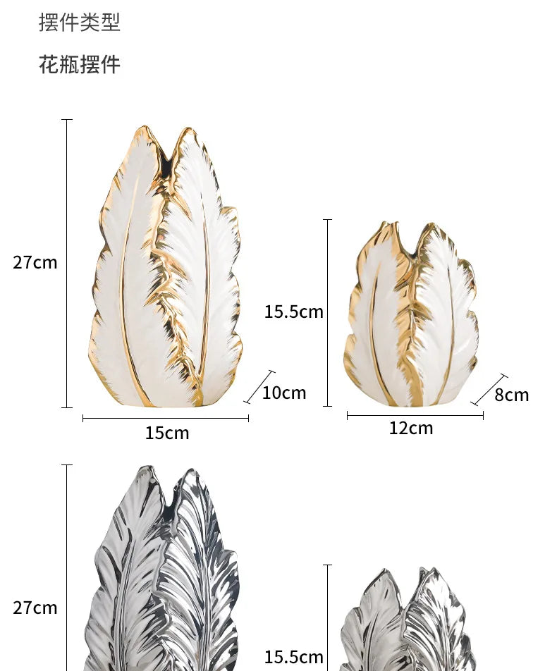 ceramic high-end vase Pottery Vase personalized living room foyer decoration creative