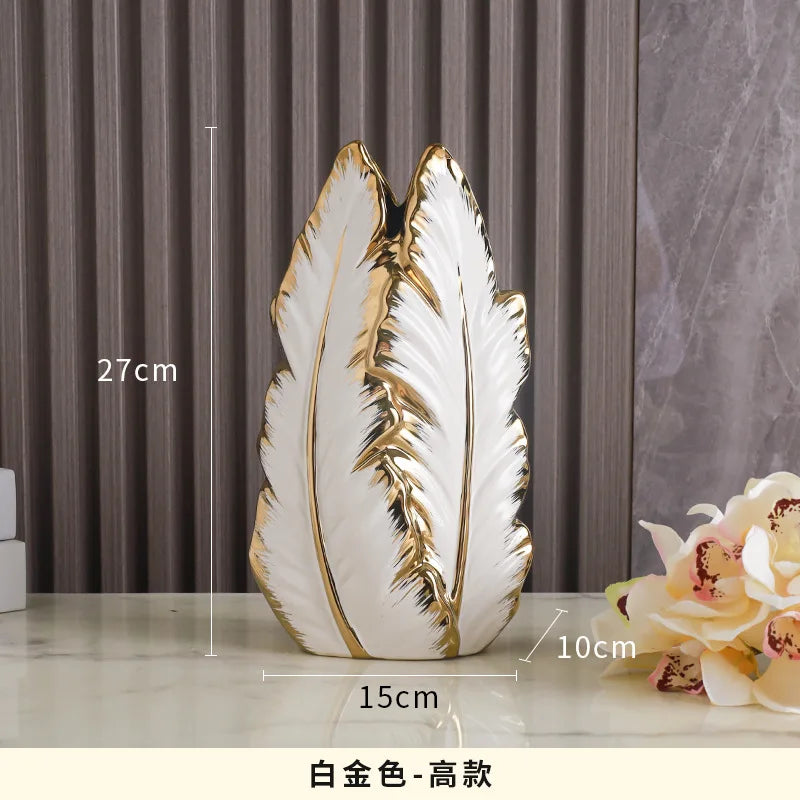 ceramic high-end vase Pottery Vase personalized living room foyer decoration creative