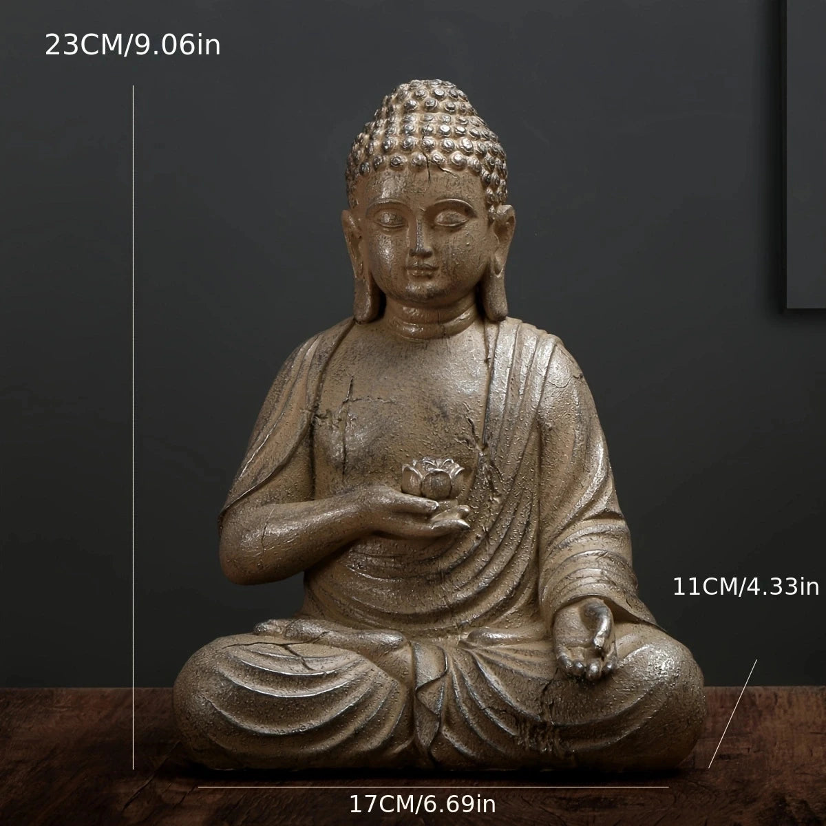 1pc Single-handed Lotus Buddha Statue Sculpture
