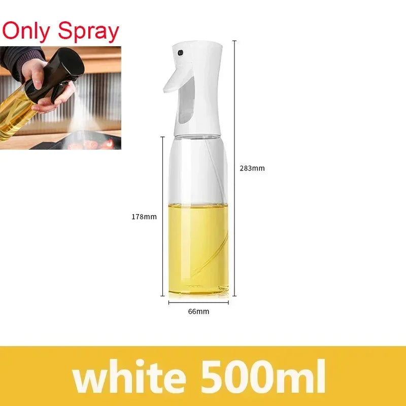 2 in 1 Pour Spray Sprayer Kitchen Fryer Air Spray Oil Dispenser Bottle for Olive Oil Cooking Frying BBQ Camping Large Capacity