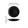 Ceramics Plate Set Home Black Plates Dishes Japanese Style Dinnerware Set Kitchen Decoration Steak Western Food Breakfast Plates
