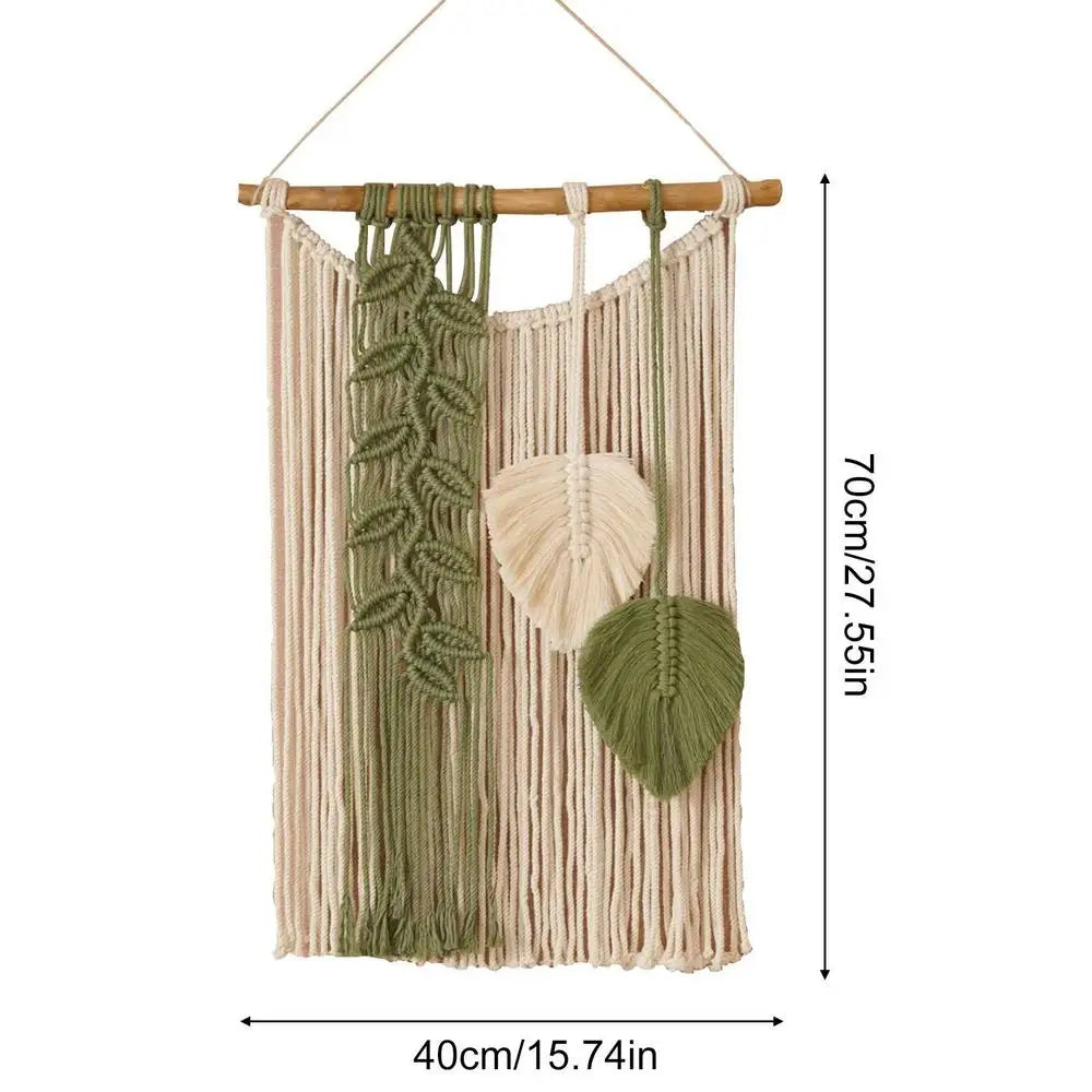 Boho Tapestry Macrame Wall Decor Hand-woven Color Macrame Wall Hanging Ornament Bohemian Craft Decoration Gorgeous Tapestry