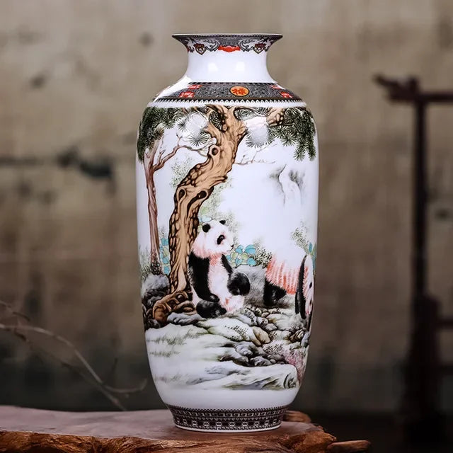 Ceramic Jingdezhen Vase Chinese Traditional Flower Vases