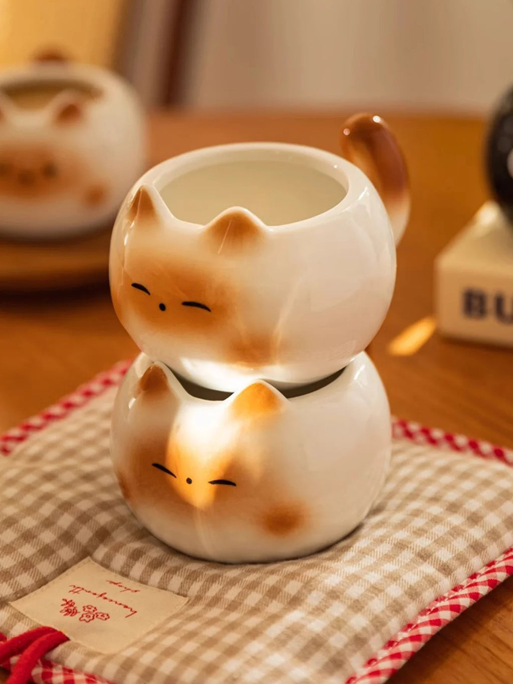 1Pc Siamese Cat Coffee Cup Cute Mug High-Looking for Coffee Shop Latte Latte Cup Office Living Room Home Bedroom Drinking Cup