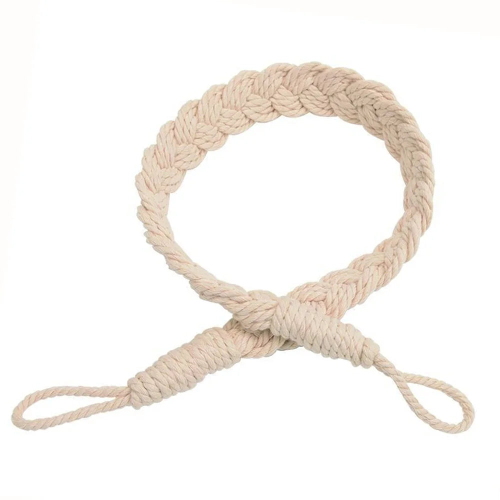 1Pc Curtain Tieback Simple Rope-Style Handmade Woven Curtain Rope