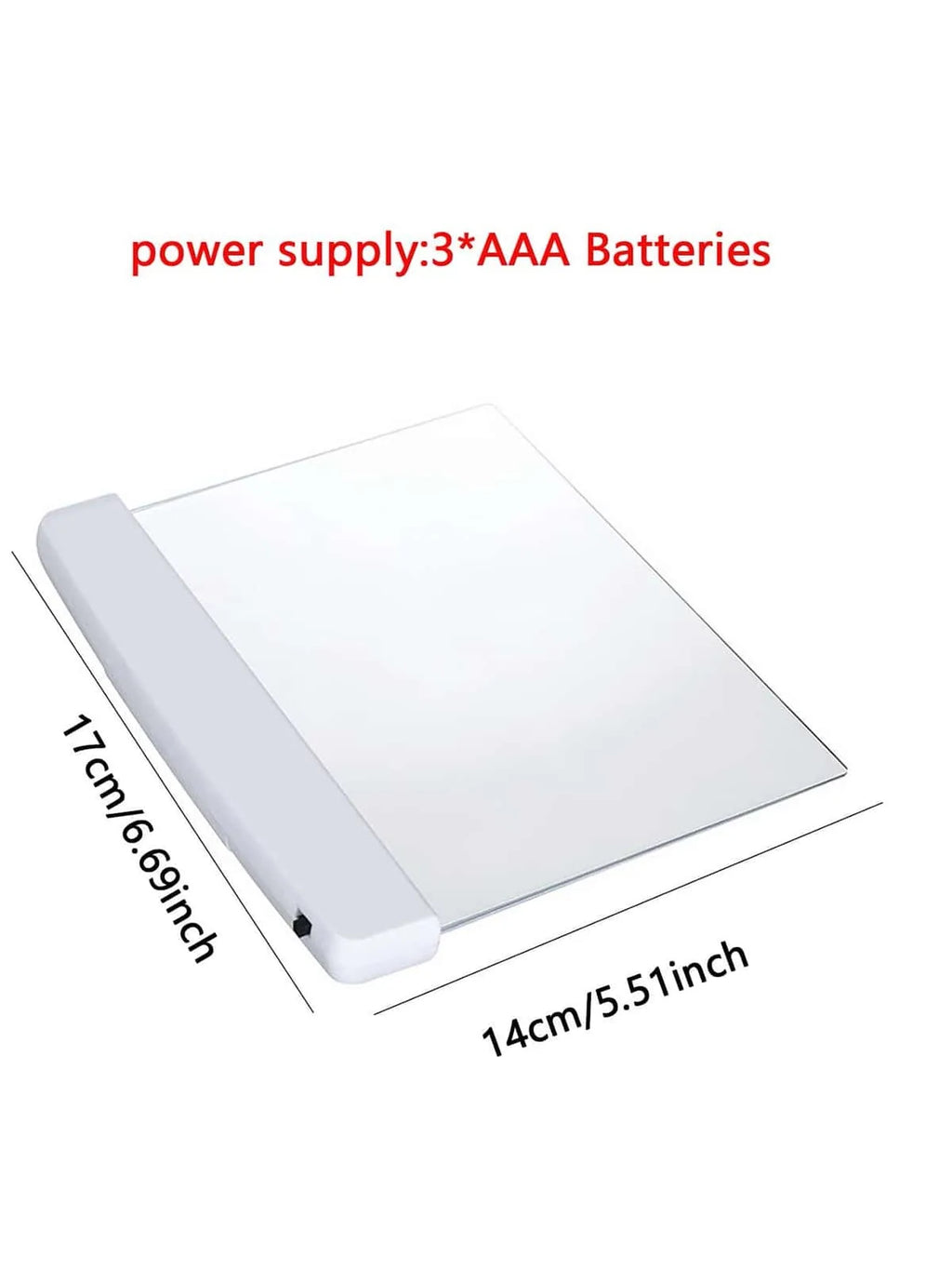 1pc-LED Flat Night Vision Reading Light for Reading and Learning, Soft Eye Protection with Text Clip on Reading Light