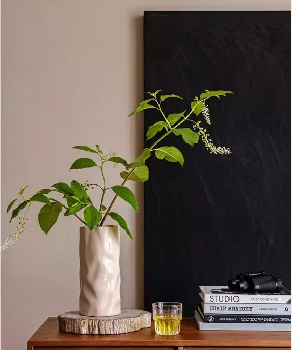 Cream Wind Ceramic Vase Ornaments