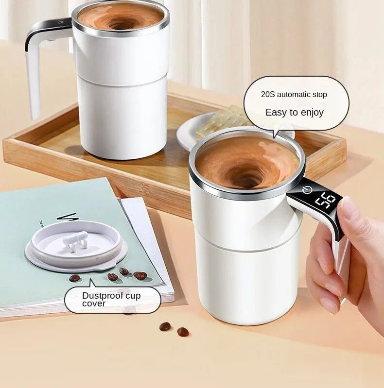 Electric Self Mixing Coffee Mug 380ML USB Rechargeable