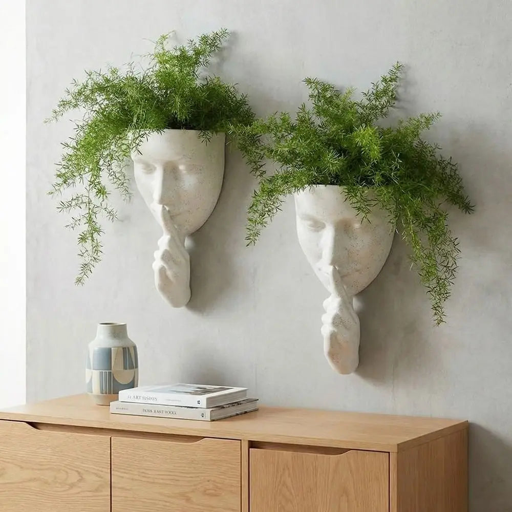 Silent Human Face Decorative Vases Bohemian Style