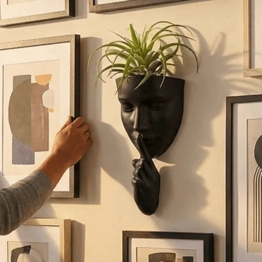 Silent Human Face Decorative Vases Bohemian Style