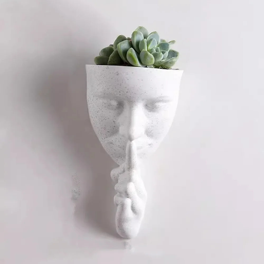 Silent Human Face Decorative Vases Bohemian Style