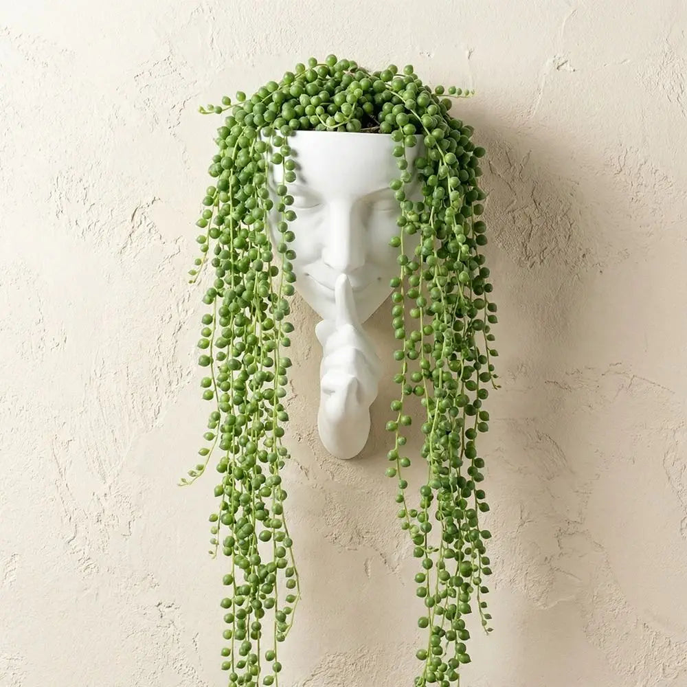 Silent Human Face Decorative Vases Bohemian Style