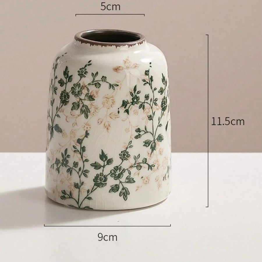 Ice Cracked Ceramic Vase Handmade Vase Bohemian Art Home Decoration