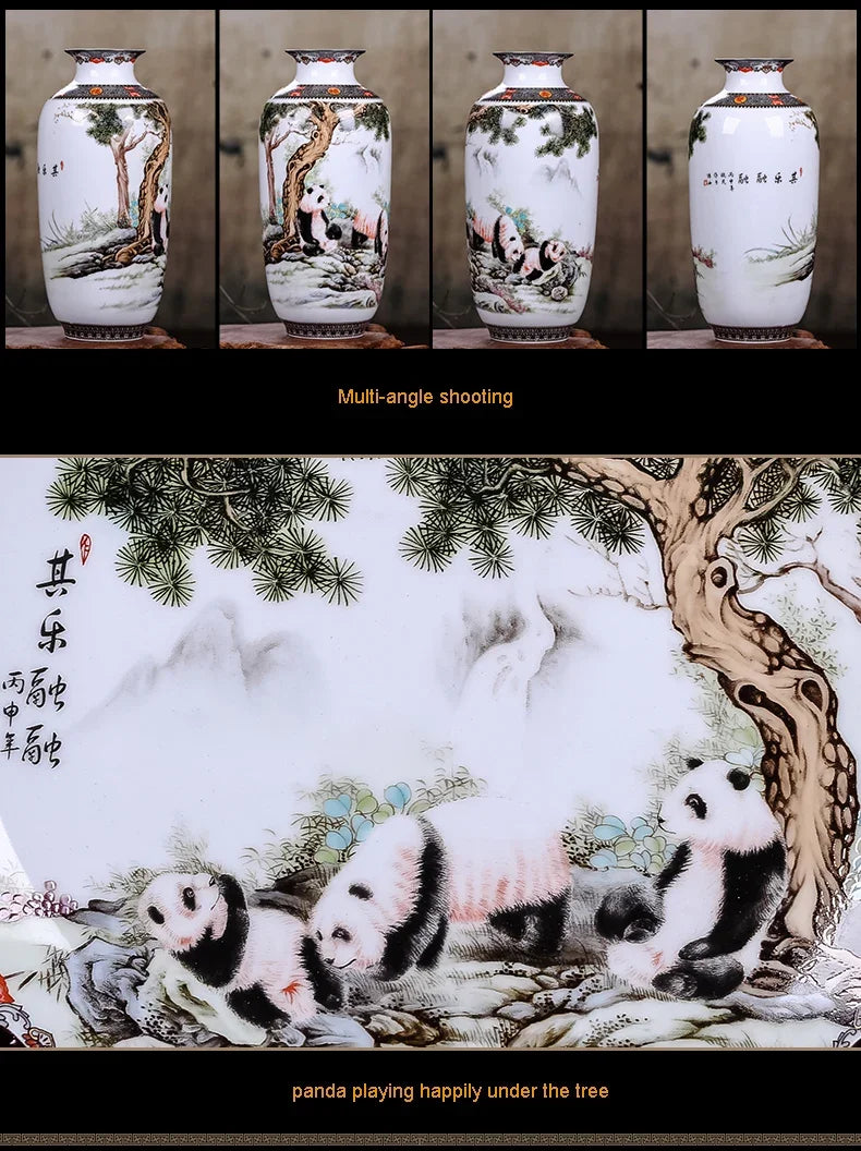 Ceramic Jingdezhen Vase Chinese Traditional Flower Vases
