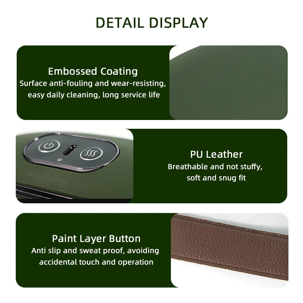 Wireless 4D Neck & Shoulder Massager – Bionic Finger Cervical & Trapezius Kneading Device