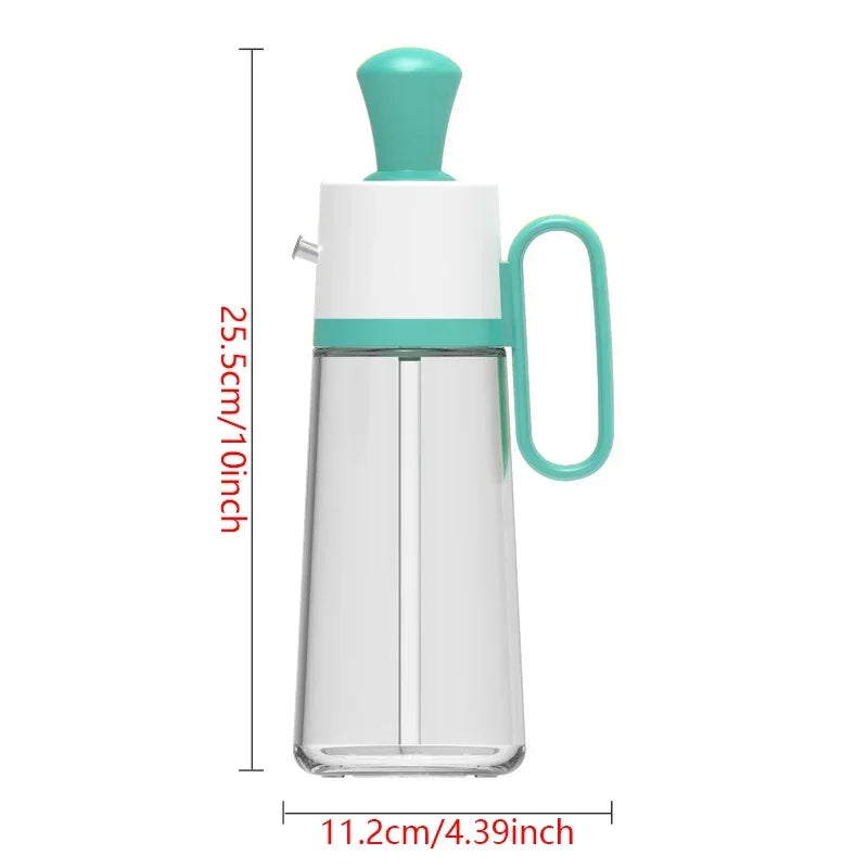 Large-capacity 2 in 1 Silicone Oil Bottle with Olive Oil Brush, Barbecue Steak Oil Sauce Brush Dispenser, Baking BBQ Tool