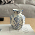 Hand-Painted Blue White Porcelain Vase