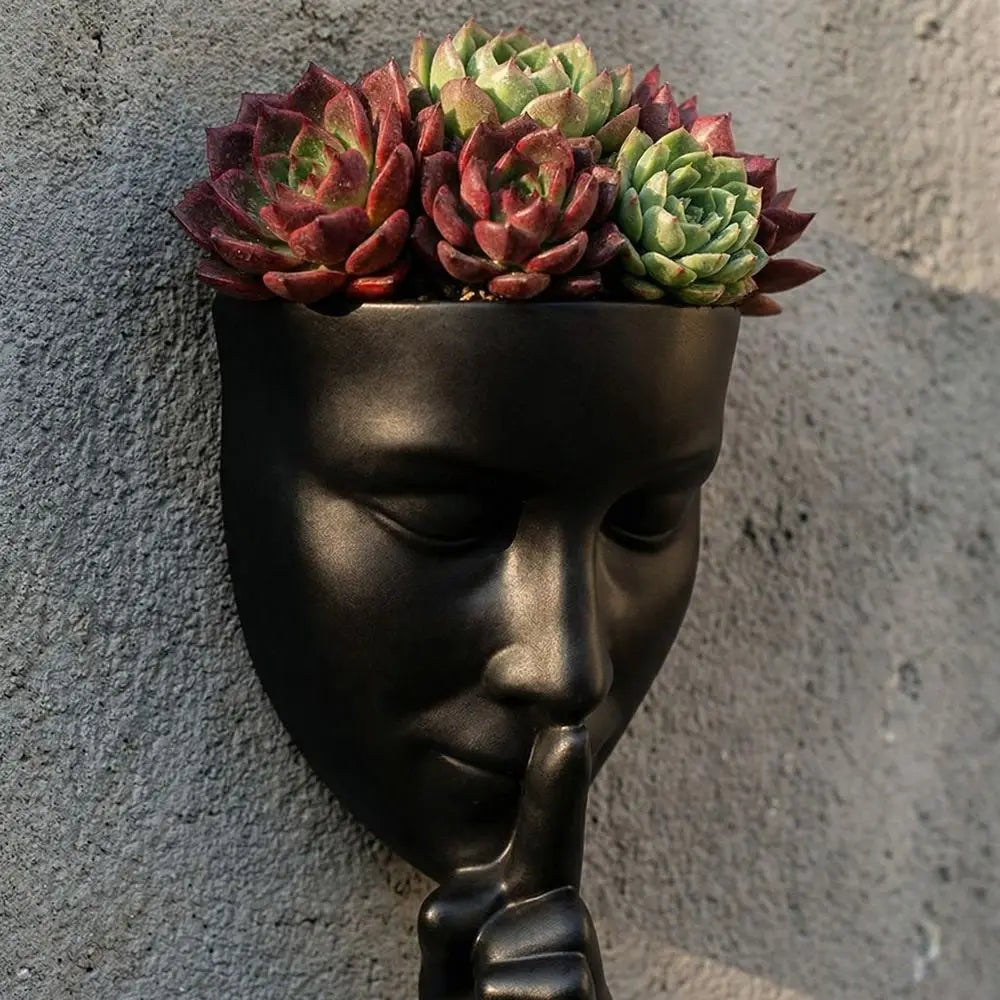 Silent Human Face Decorative Vases Bohemian Style