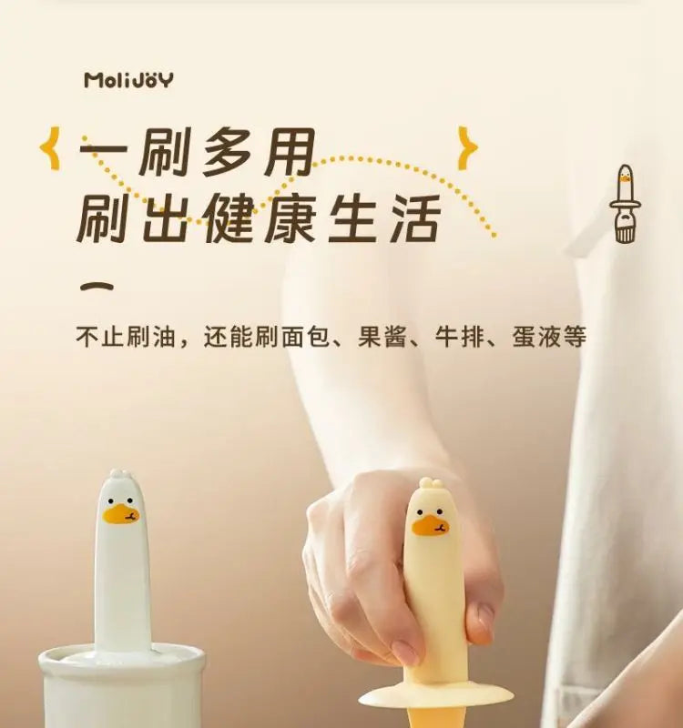 Oil Brush Bottle, Glass Oil Bottle Brush, Household with Lid, Oil Control, Barbecue, Baking, Pancake Oil Brush