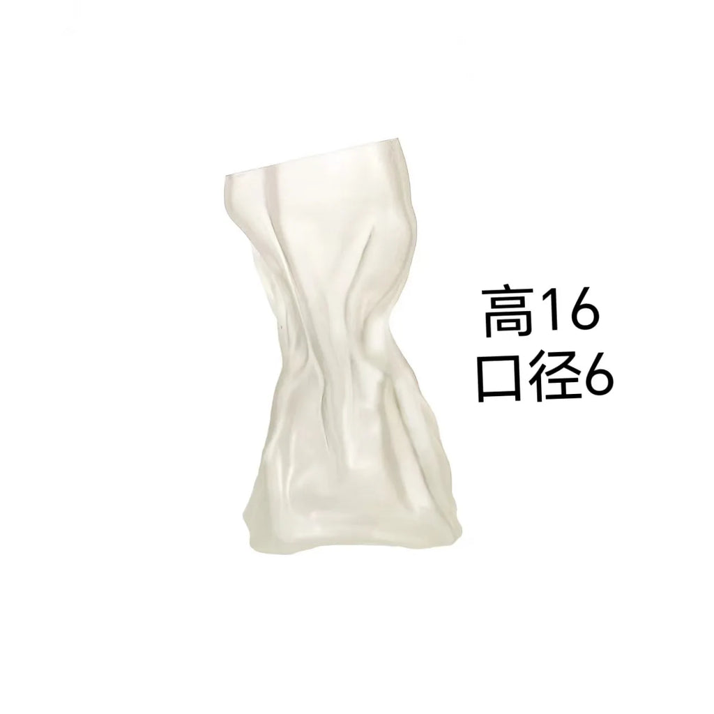 Ceramic Vase and Glass Flower Vase Hydroponic Money Bag Shaped Vase