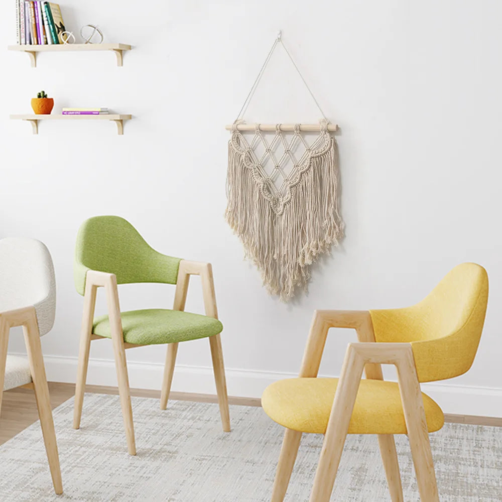 Nordic Woven Macrame Tapestry Room Decor Boho Home and Decoration for Bedroom Livingroom Wall Art Aesthetics Decorating Items