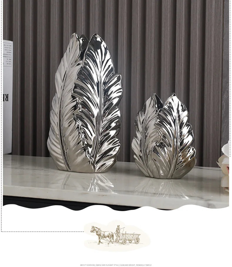 ceramic high-end vase Pottery Vase personalized living room foyer decoration creative