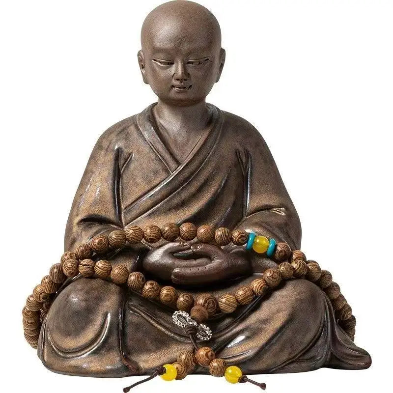 Ceramics Little Monk sculptures and figurines ceramic buddha statue