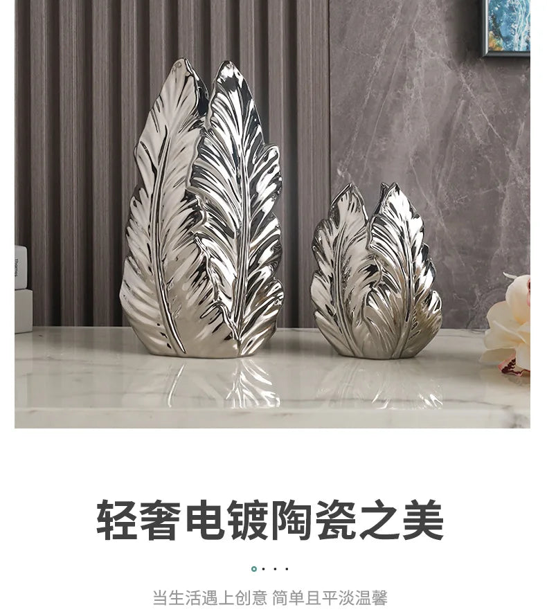 ceramic high-end vase Pottery Vase personalized living room foyer decoration creative