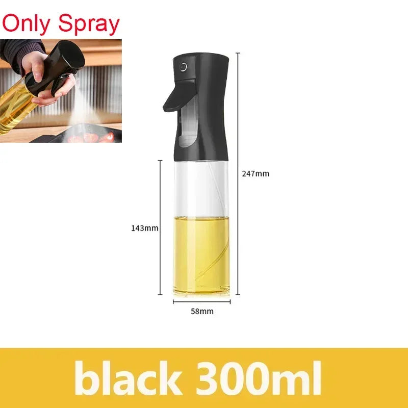2 in 1 Pour Spray Sprayer Kitchen Fryer Air Spray Oil Dispenser Bottle for Olive Oil Cooking Frying BBQ Camping Large Capacity