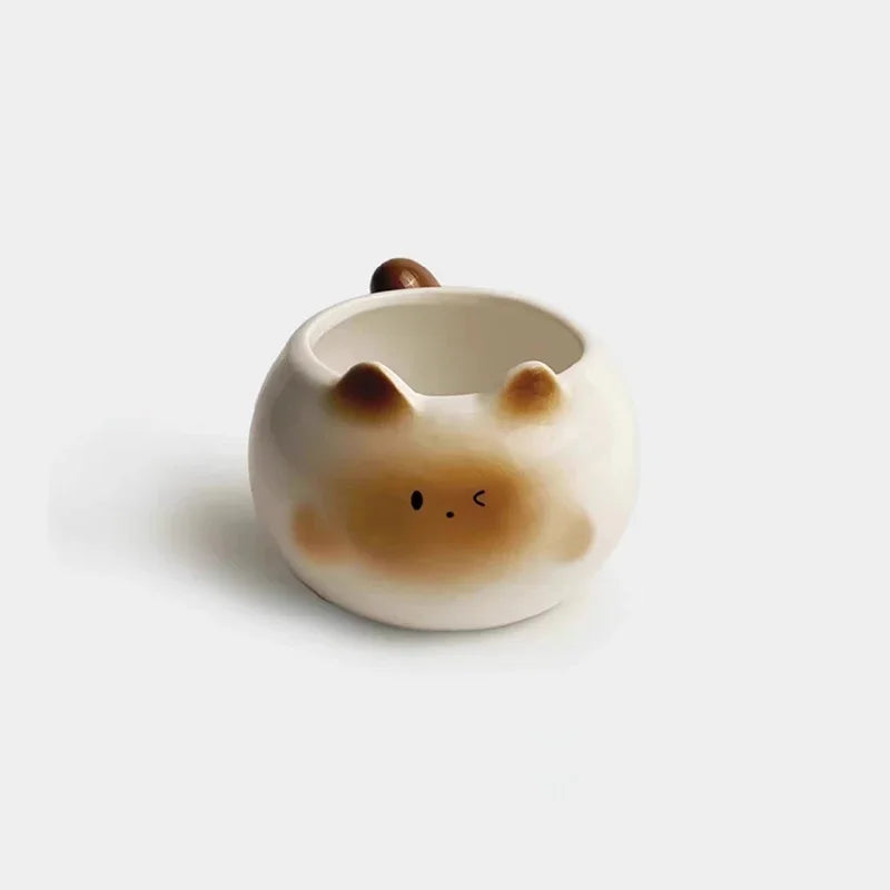 1Pc Siamese Cat Coffee Cup Cute Mug High-Looking for Coffee Shop Latte Latte Cup Office Living Room Home Bedroom Drinking Cup