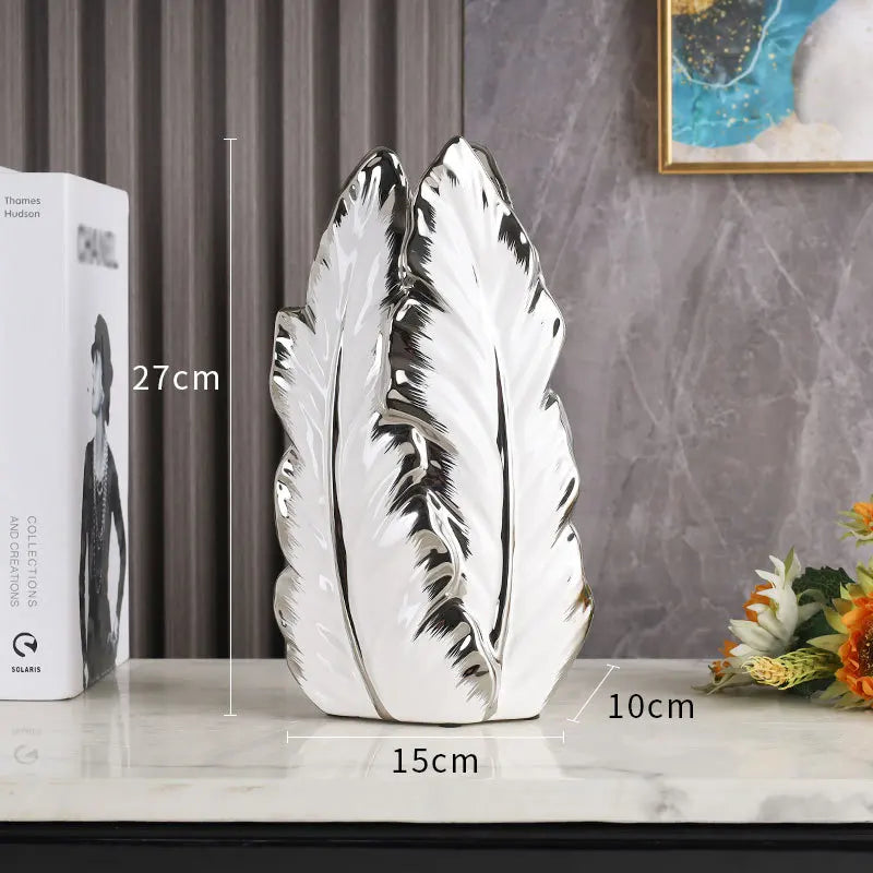 ceramic high-end vase Pottery Vase personalized living room foyer decoration creative