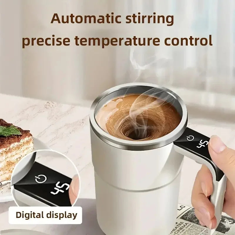 Electric Self Mixing Coffee Mug 380ML USB Rechargeable