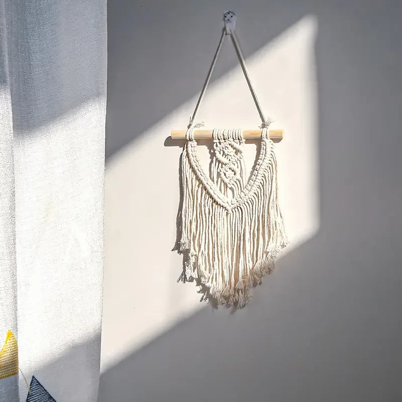 Achart-Large Macrame Wall Hanging, Boho Tapestry, Art Chic, Handmade Woven, Home Decoration