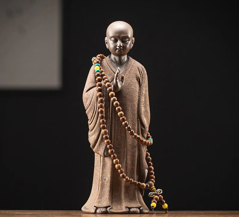 Ceramics Little Monk sculptures and figurines ceramic buddha statue