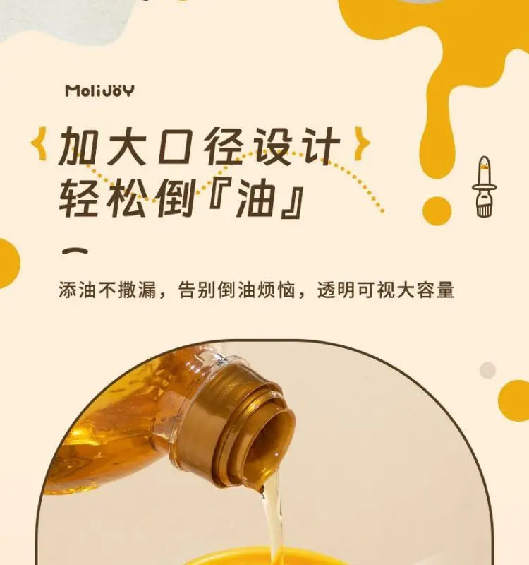 Oil Brush Bottle, Glass Oil Bottle Brush, Household with Lid, Oil Control, Barbecue, Baking, Pancake Oil Brush